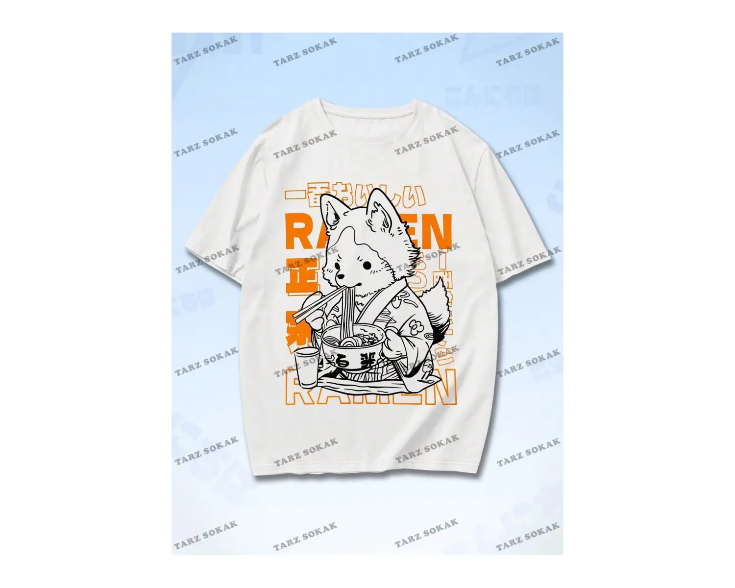 KOD Trend Anime Erkekler Karikatür ve Slogan Grafikli Tişört