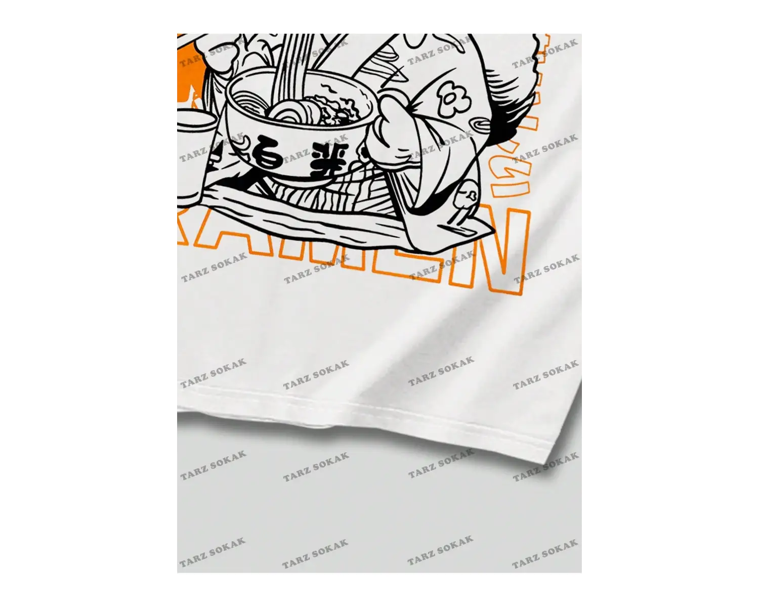 KOD Trend Anime Erkekler Karikatür ve Slogan Grafikli Tişört