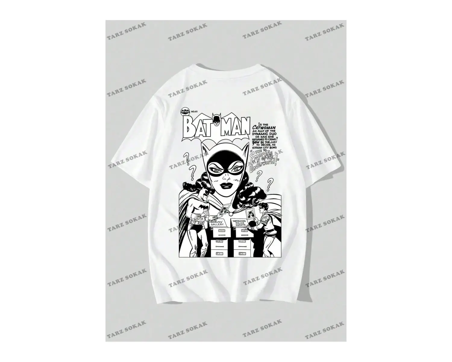 KOD Trend Batman X Erkek Karikatür Grafikli Tişört