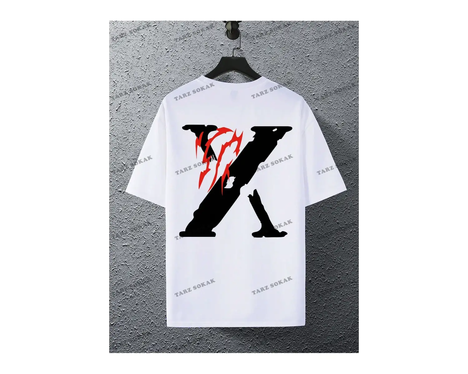 KOD Trend EMRG Bol Kesim Erkek Mektup Baskılı Tişört