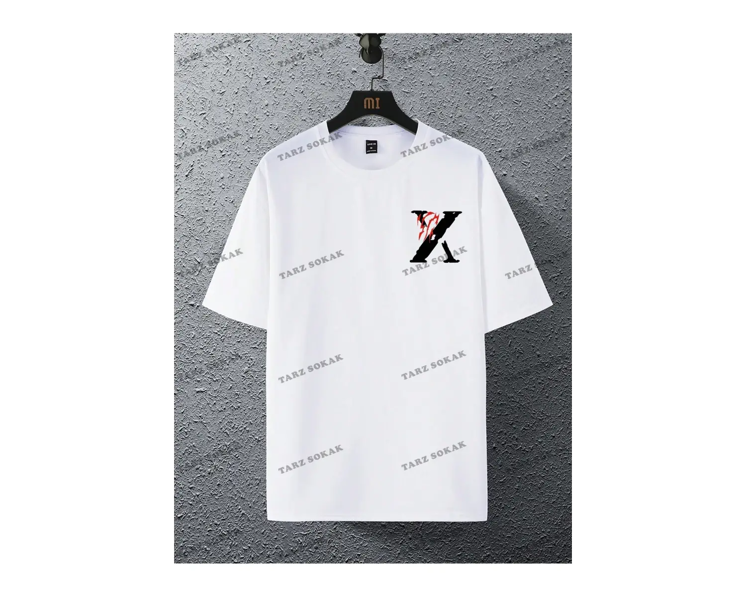 KOD Trend EMRG Bol Kesim Erkek Mektup Baskılı Tişört