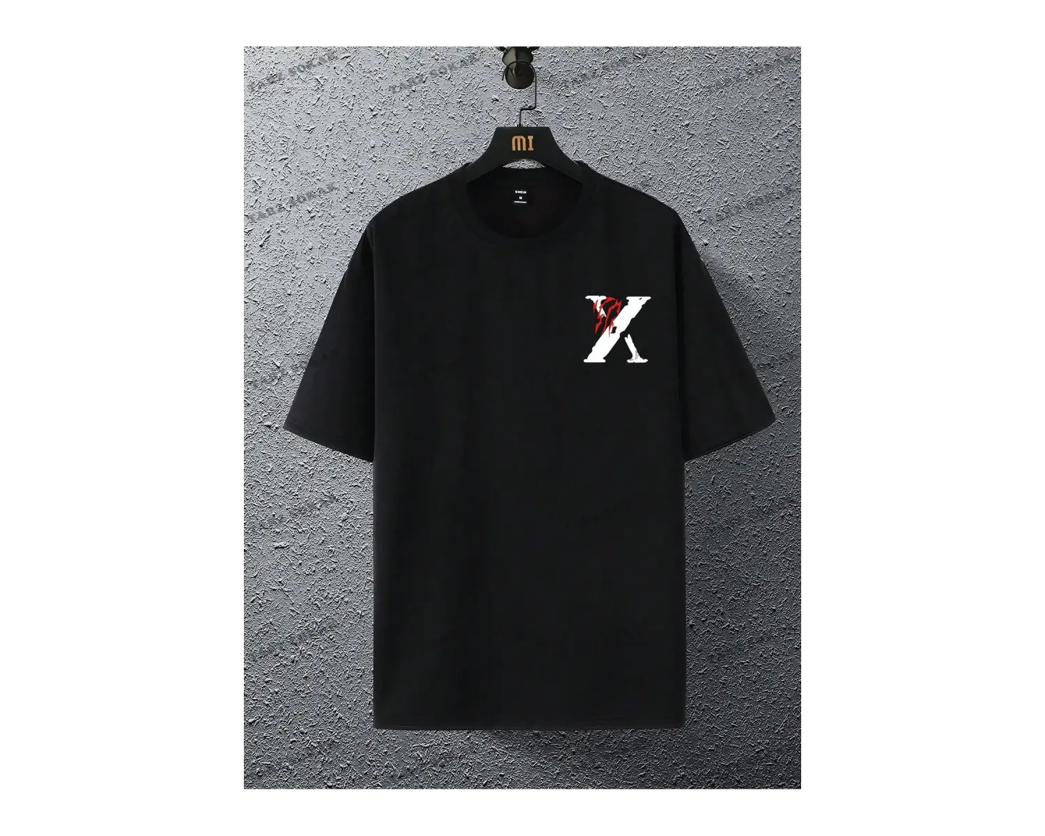 KOD Trend EMRG Loose Fit Erkek Mektup Baskı Grafikli Tişört