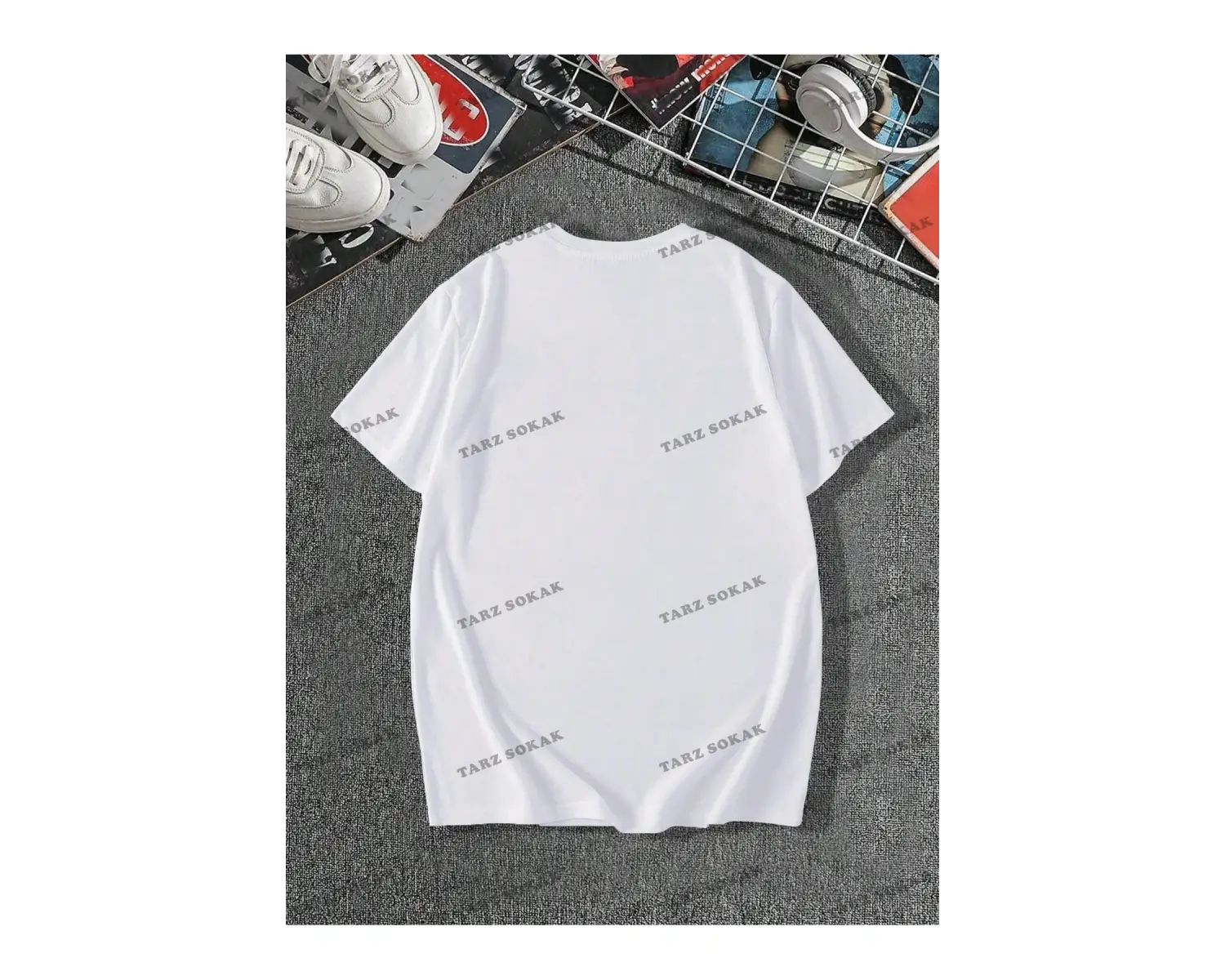 KOD Trend Erkek Büyük Beden Yazılı Kısa Kollu Tişört