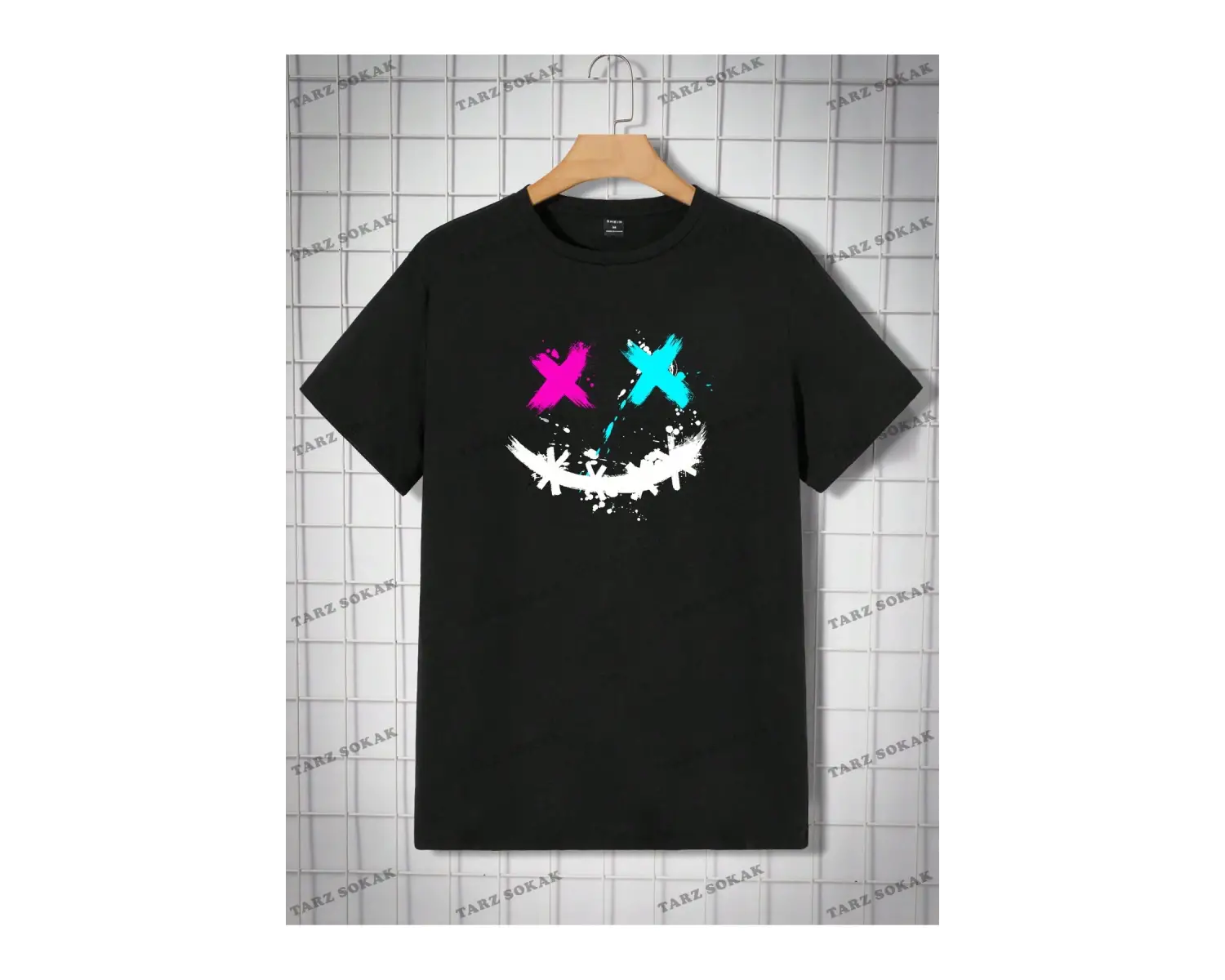 KOD Trend Erkek Emoji Baskılı Tişört