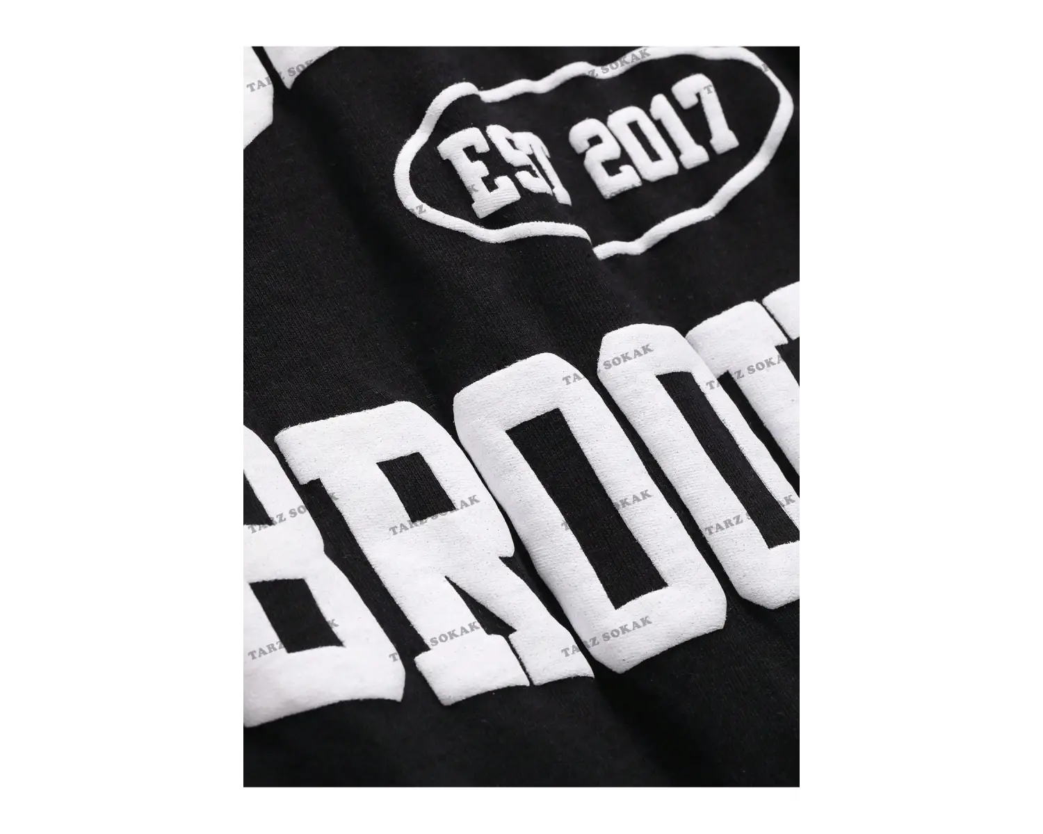 KOD Trend Erkek Harfli Grafik Damla Omuz Tişört