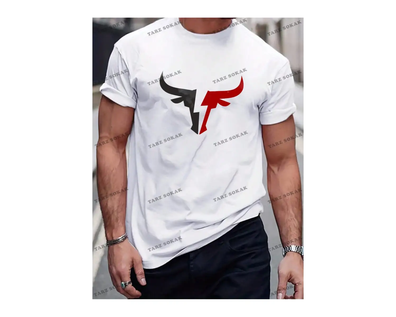 KOD Trend Erkek İnek Baskılı Tişört