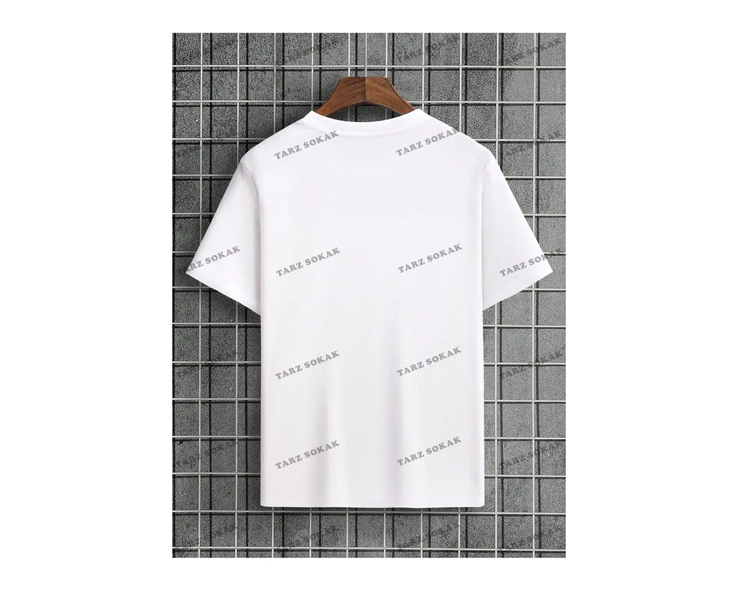 KOD Trend Erkek Japon Harfli ve Çiçek Baskılı Tişört