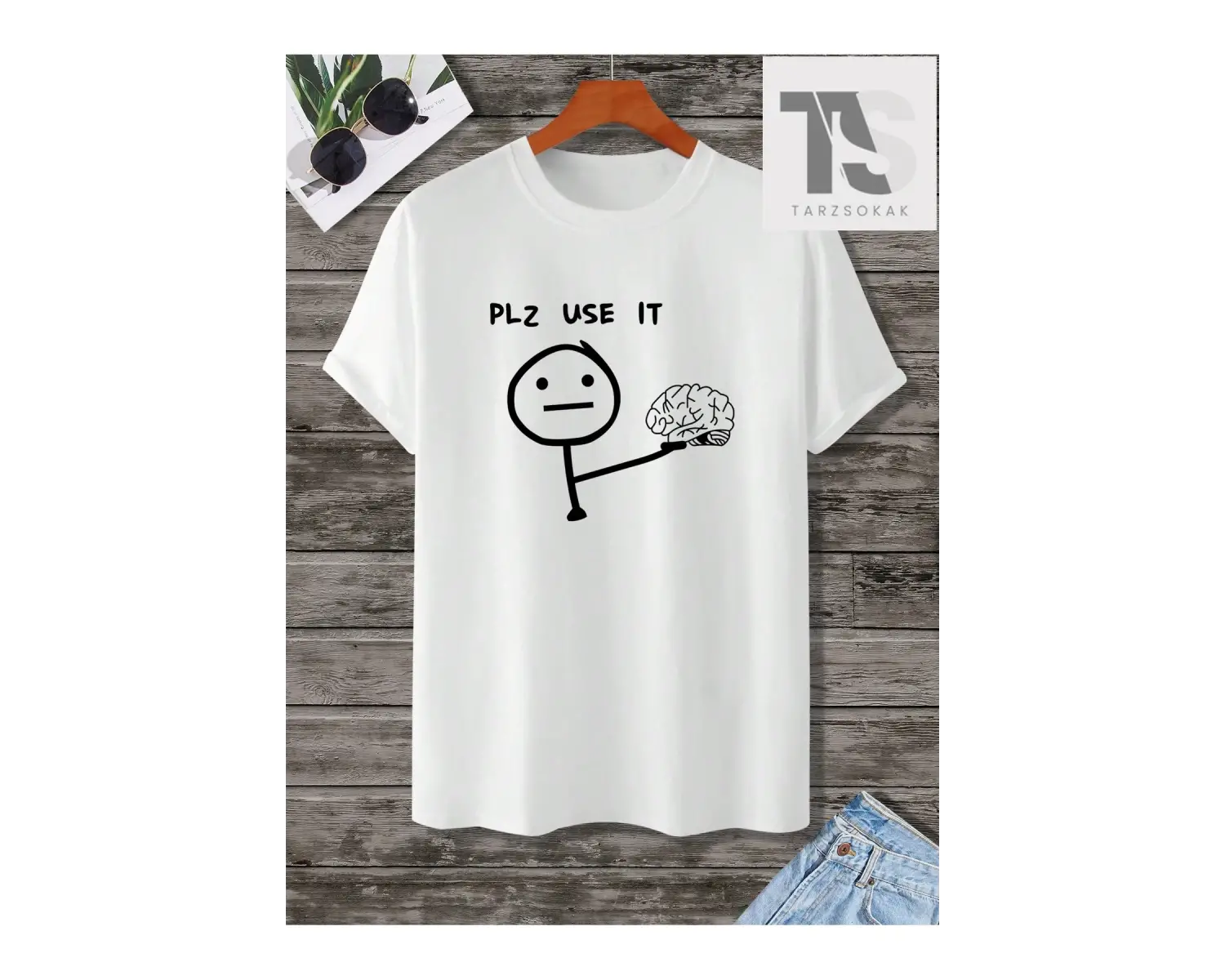 KOD Trend Erkek Karikatür & Slogan Grafikli Tişört