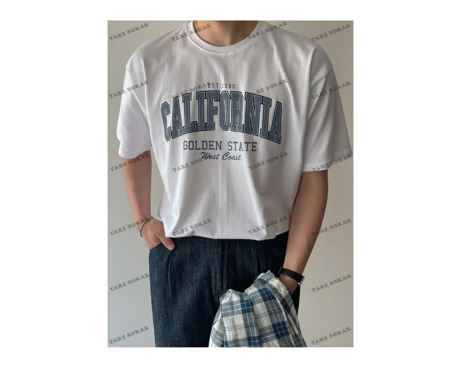 KOD Trend Erkek Pamuklu Harfli Grafik Tişört