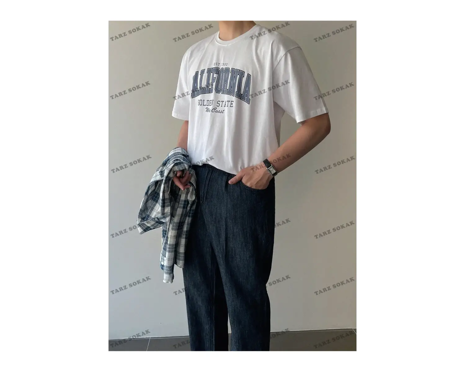 KOD Trend Erkek Pamuklu Harfli Grafik Tişört