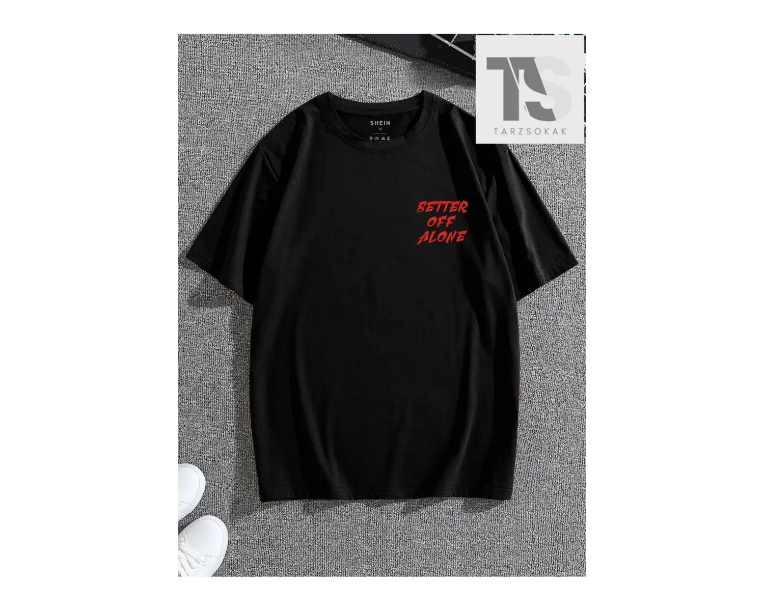 KOD Trend Erkek Sloganlı Grafik Tişört