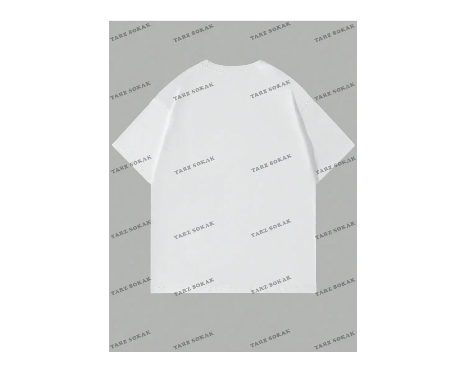 KOD Trend Goth Erkek Figür Grafik Damla Omuz Tişört