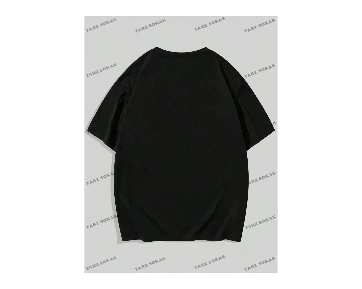 KOD Trend Grunge Punk Erkek Kanat Baskı Yuvarlak Yaka Tişört