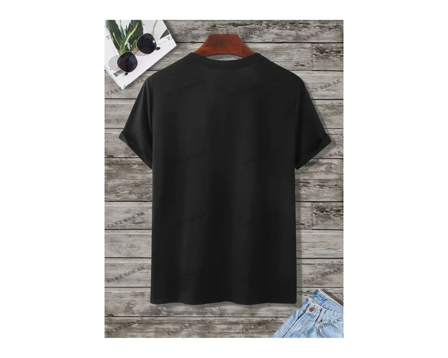 KOD Trend Homme Erkek Çiçek & Slogan Grafikli Tişört