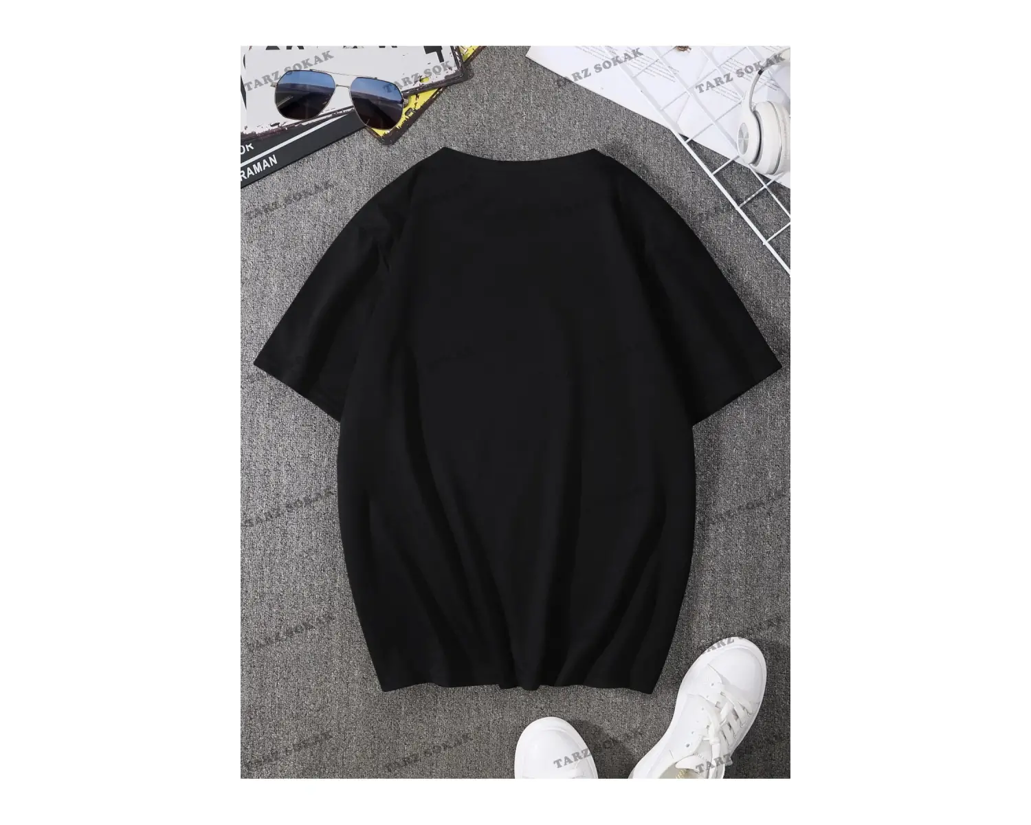 KOD Trend Homme Erkek Dağ ve Geo Baskılı Tişört