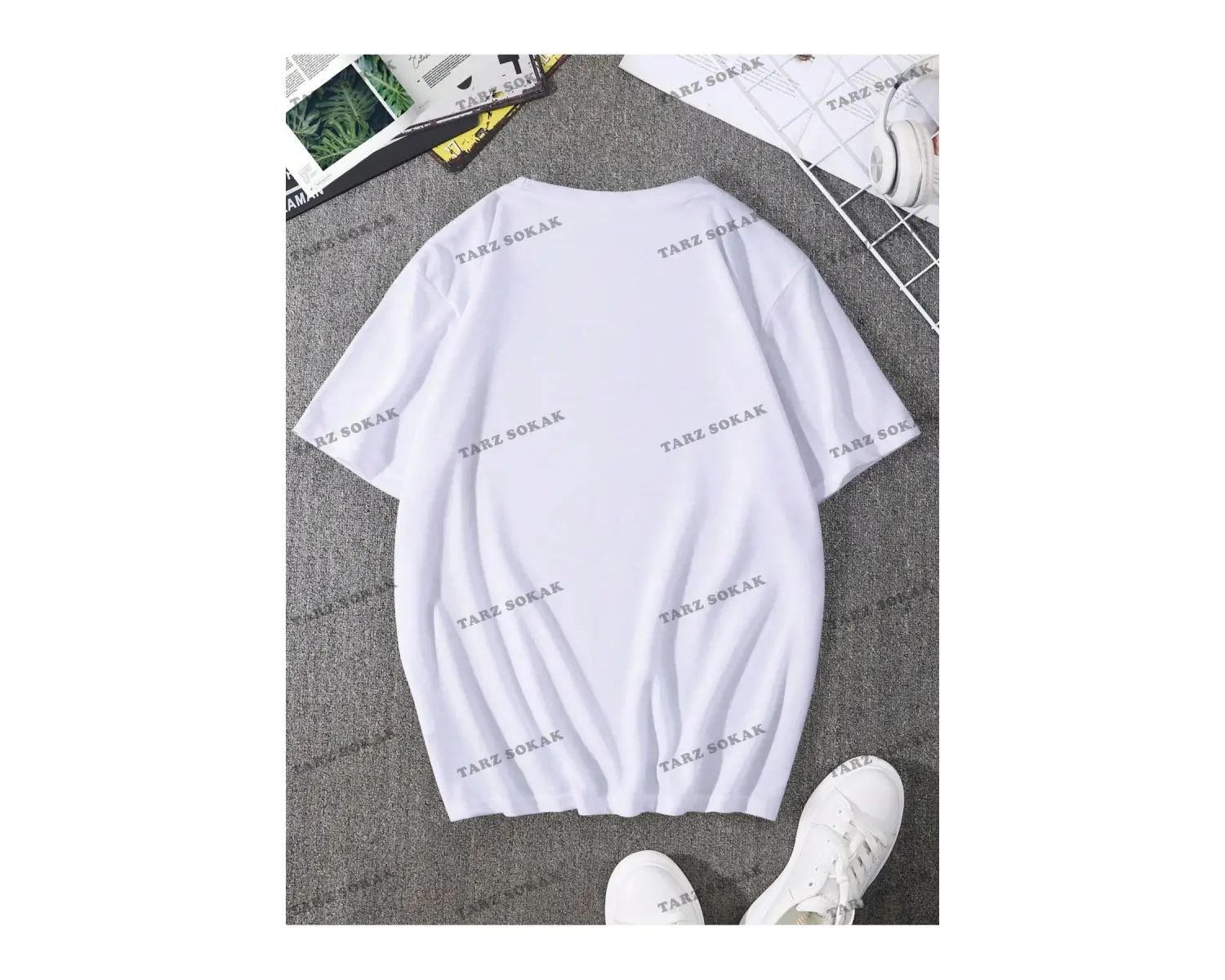 KOD Trend Homme Erkek Dağ ve Geo Baskılı Tişört