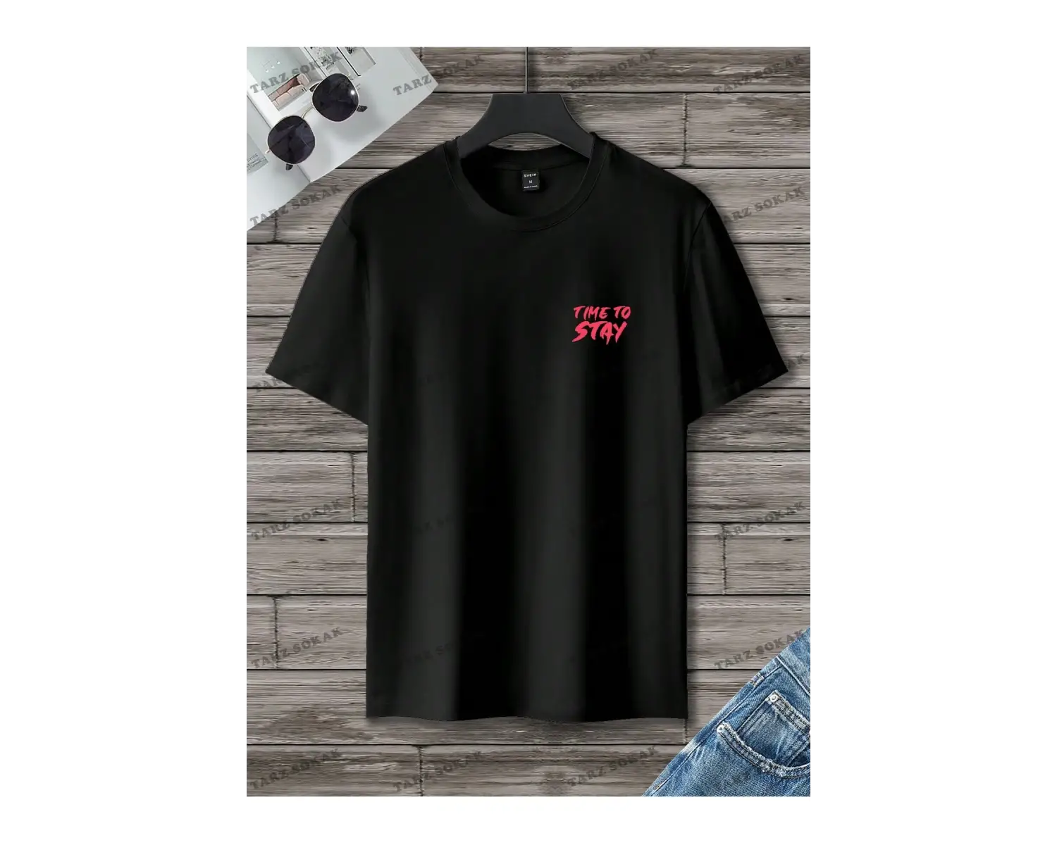 KOD Trend Homme Erkek Göz ve Slogan Grafikli Tişört