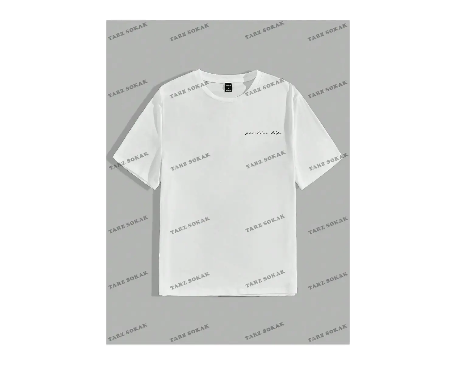 KOD Trend Homme Erkek Hindistan Cevizi Ağacı ve Harf Grafikli Tişört