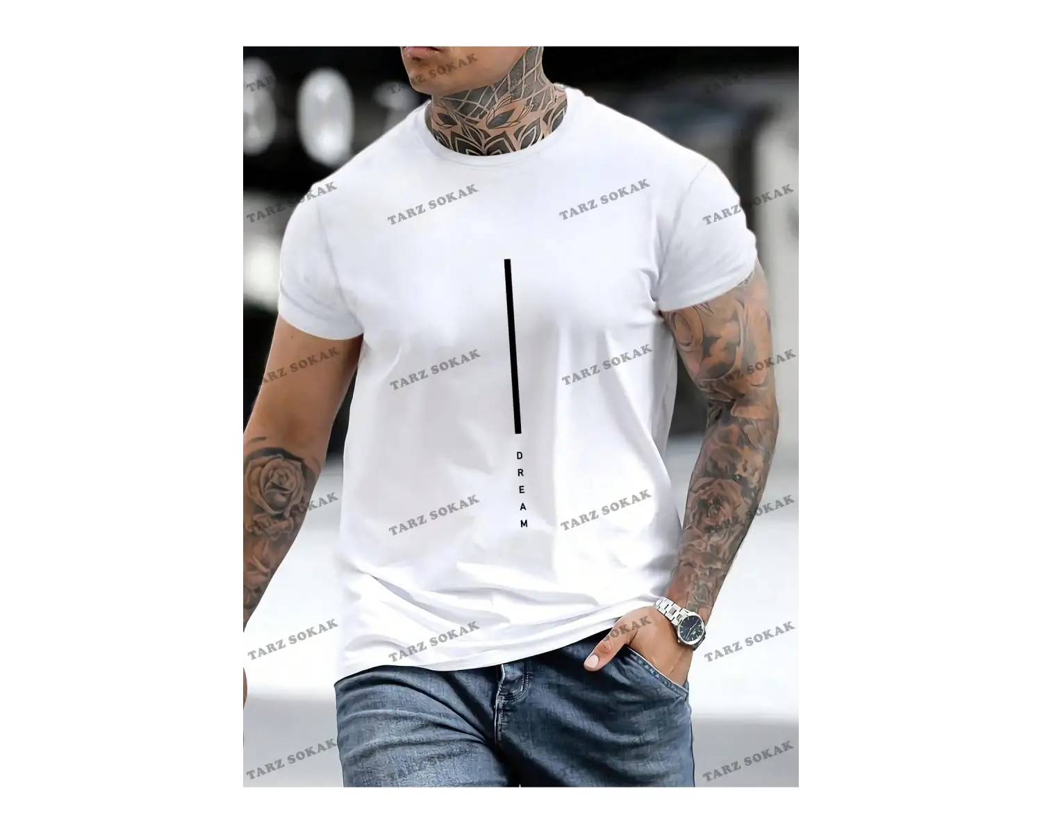 KOD Trend Homme Erkek Mektup Grafikli Tişört