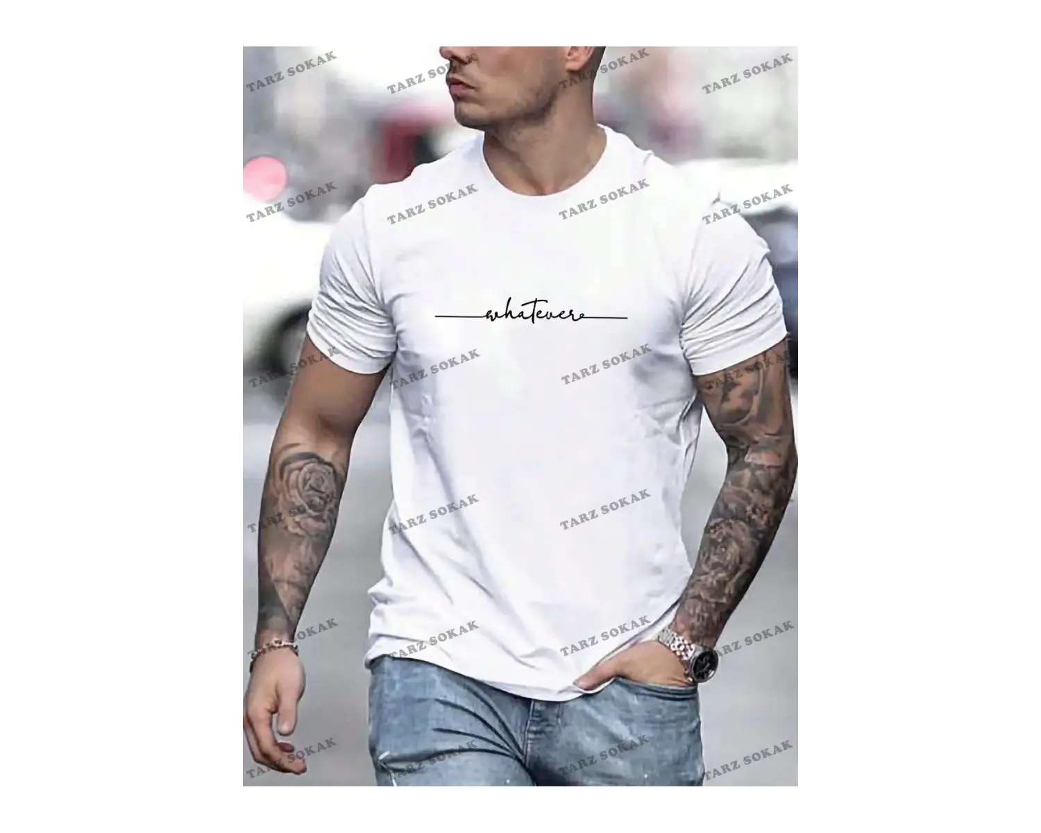 KOD Trend Homme Erkek Mektup Grafikli Tişört