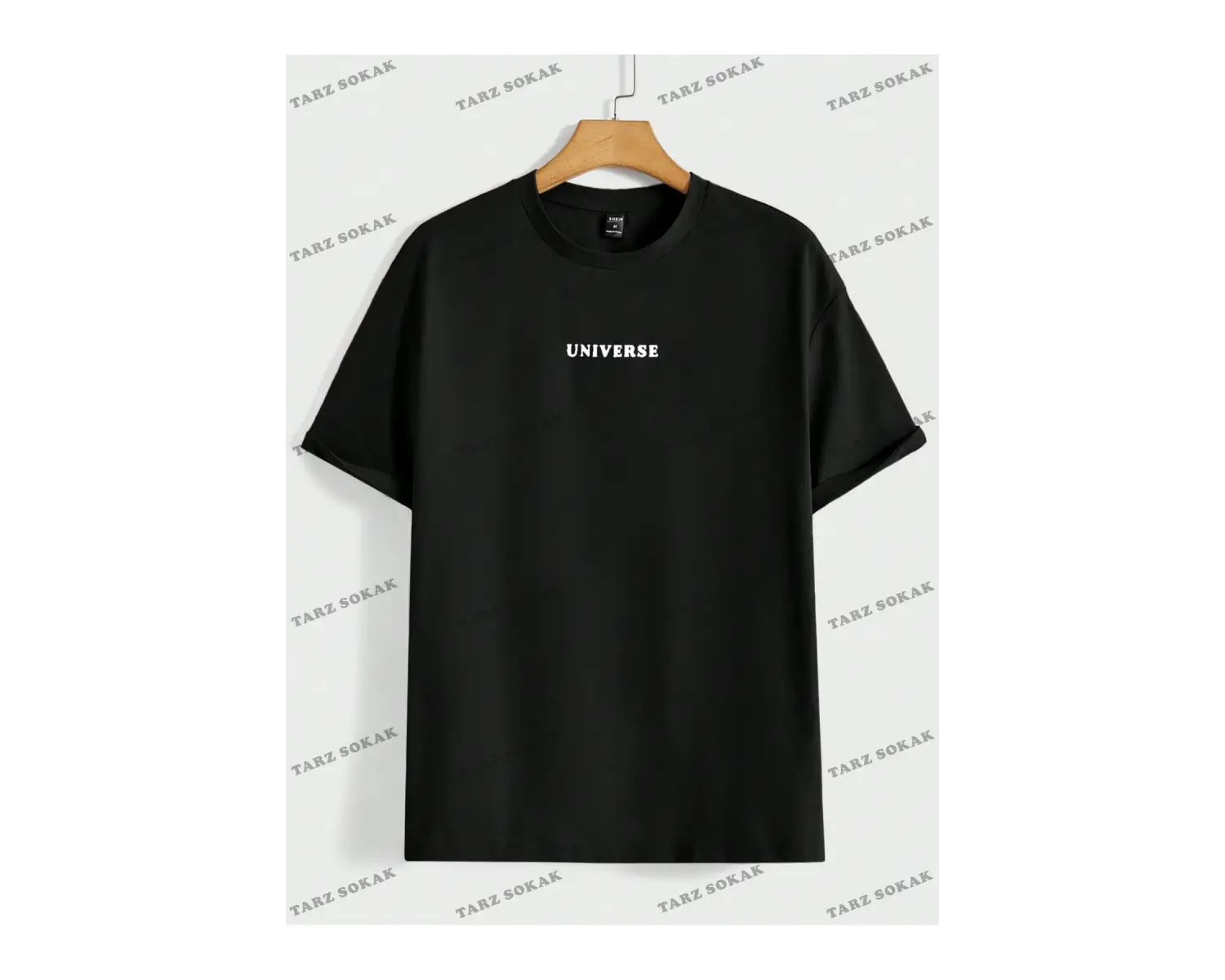 KOD Trend Hypemode Erkek Loose Fit Yuvarlak Yaka Baskılı Örme Tişört