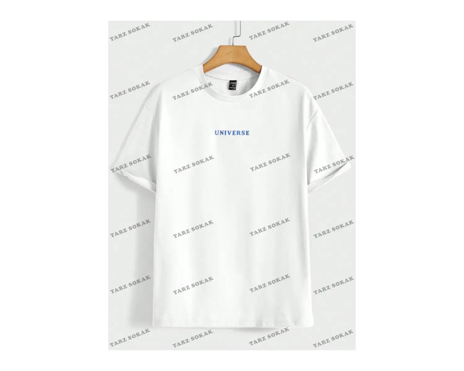 KOD Trend Hypemode Erkek Loose Fit Yuvarlak Yaka Baskılı Örme Tişört