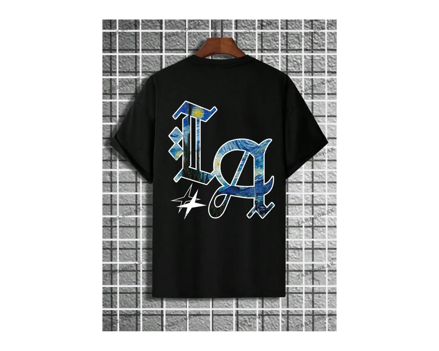 KOD Trend Hypemode Erkek Mektup Baskılı Tişört