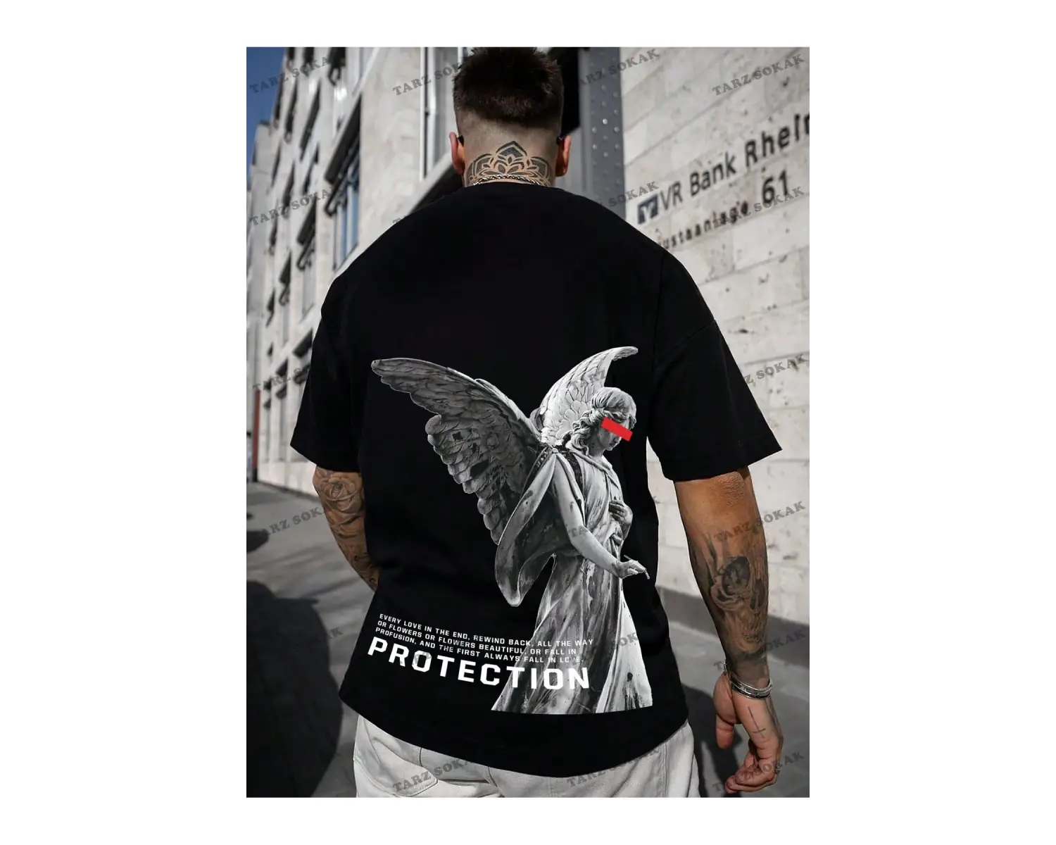 KOD Trend Hypemode Erkek Sloganlı ve Şekilli Grafik Tişört