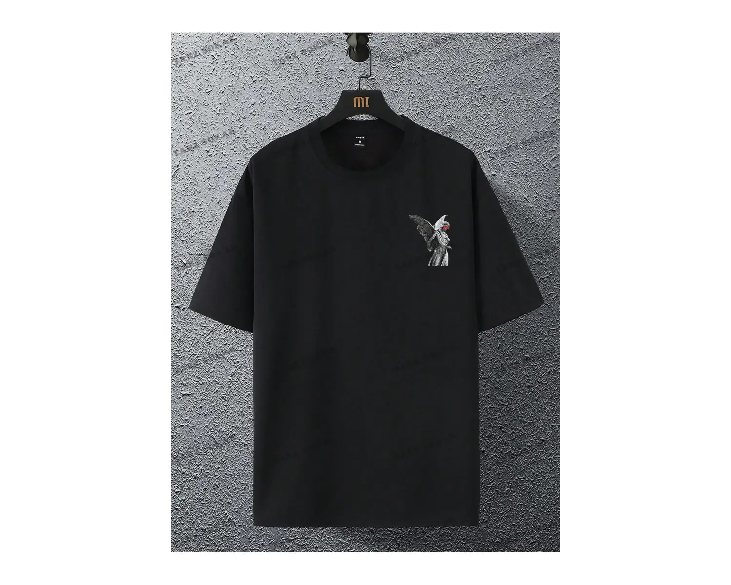 KOD Trend Hypemode Erkek Sloganlı ve Şekilli Grafik Tişört