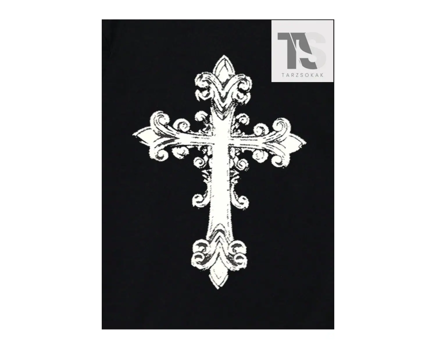 KOD Trend Hypemode Loose Fit Erkek Slogan Grafikli Düşük Omuz Tişört