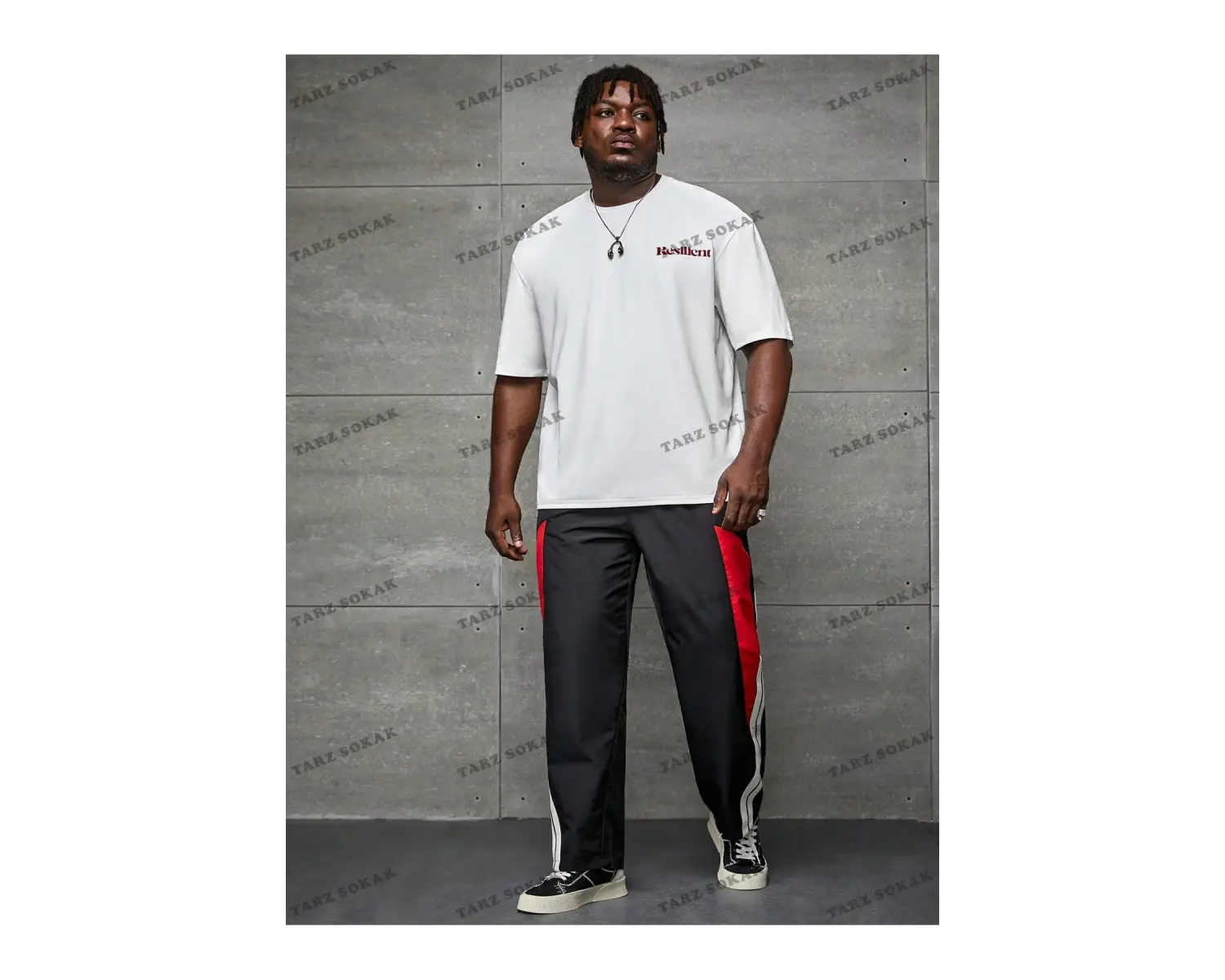 KOD Trend LEGND Erkek Plus Harfli ve Kartal Baskılı Tişört