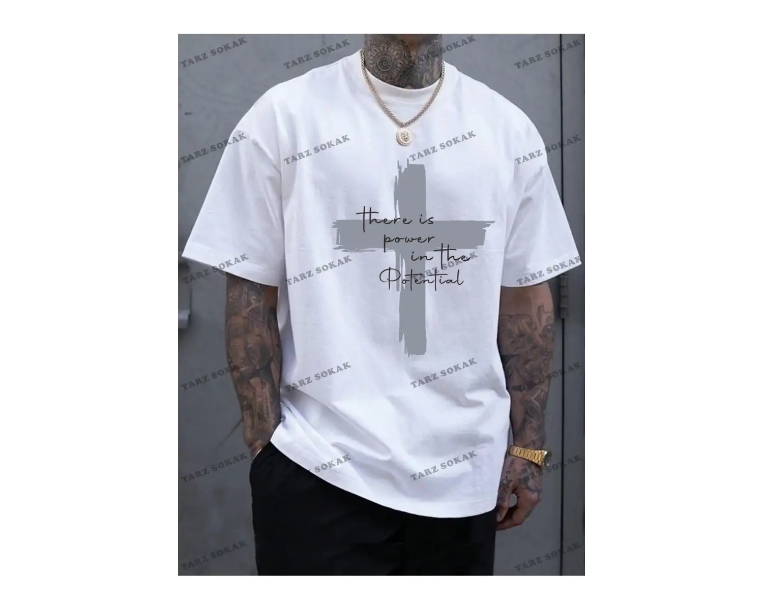 KOD Trend LEGND Erkek Sloganlı Grafik Tişört