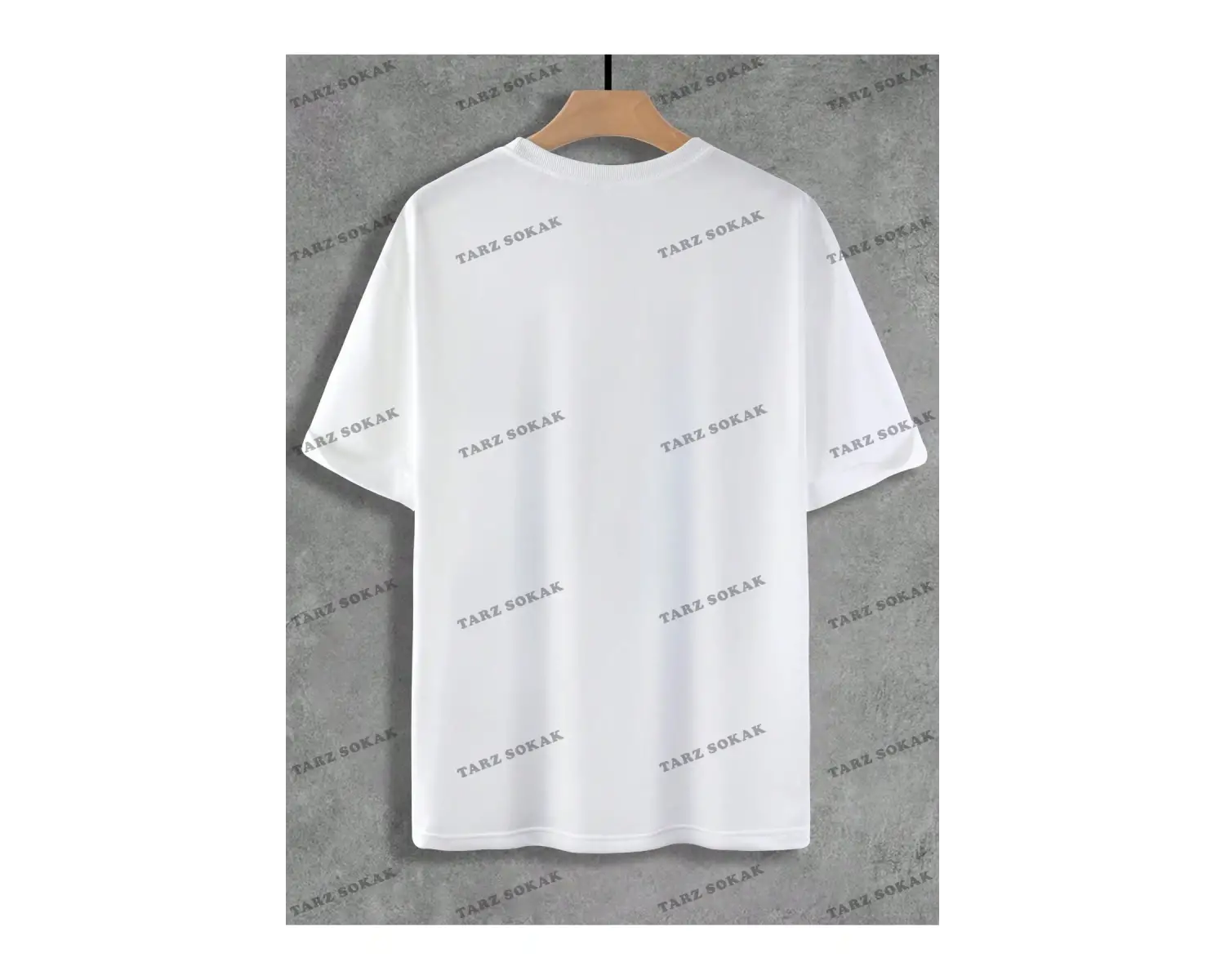 KOD Trend Loose Fit Erkek Düz Renk Yuvarlak Yaka Tişört