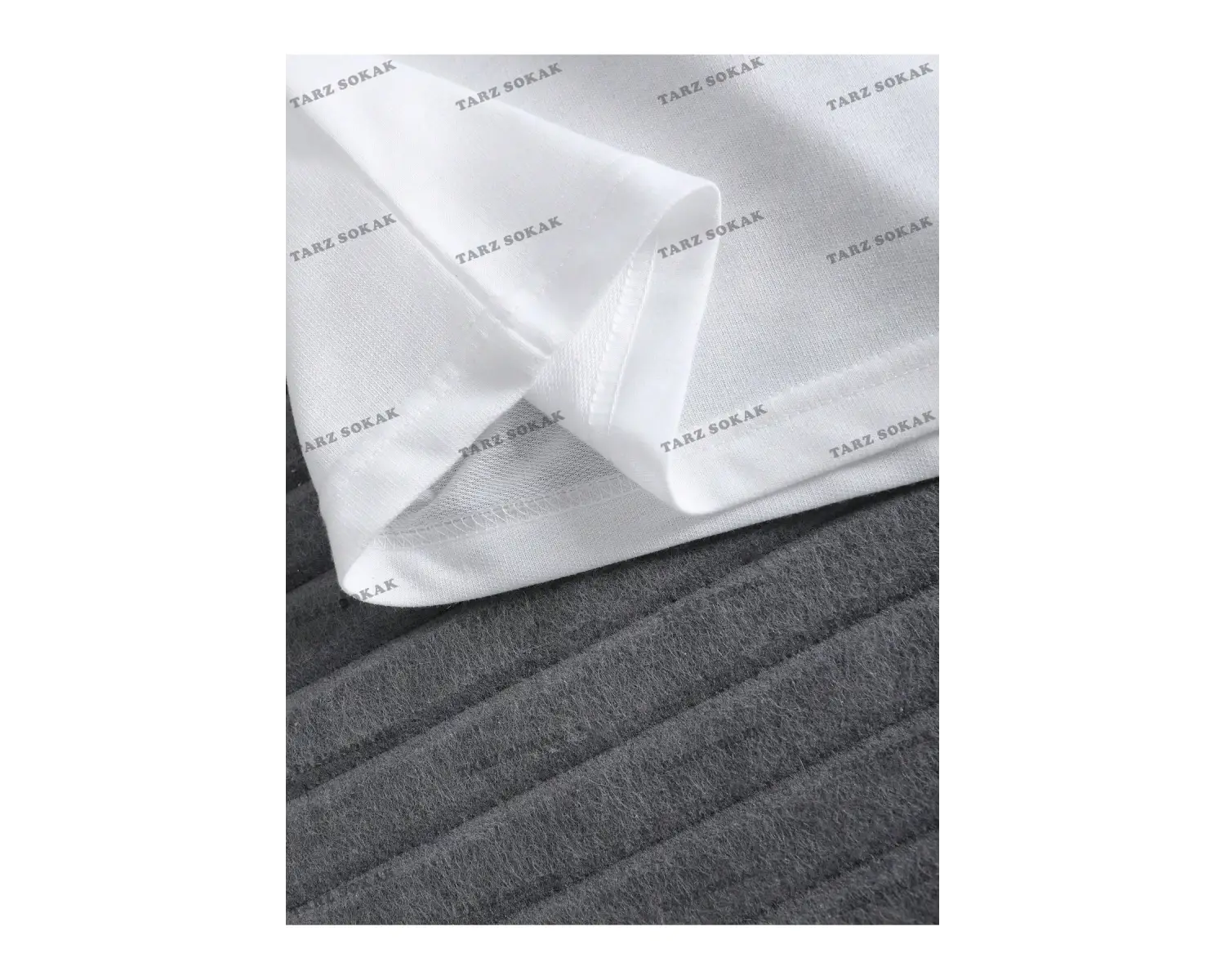 KOD Trend Loose Fit Erkek Düz Renk Yuvarlak Yaka Tişört