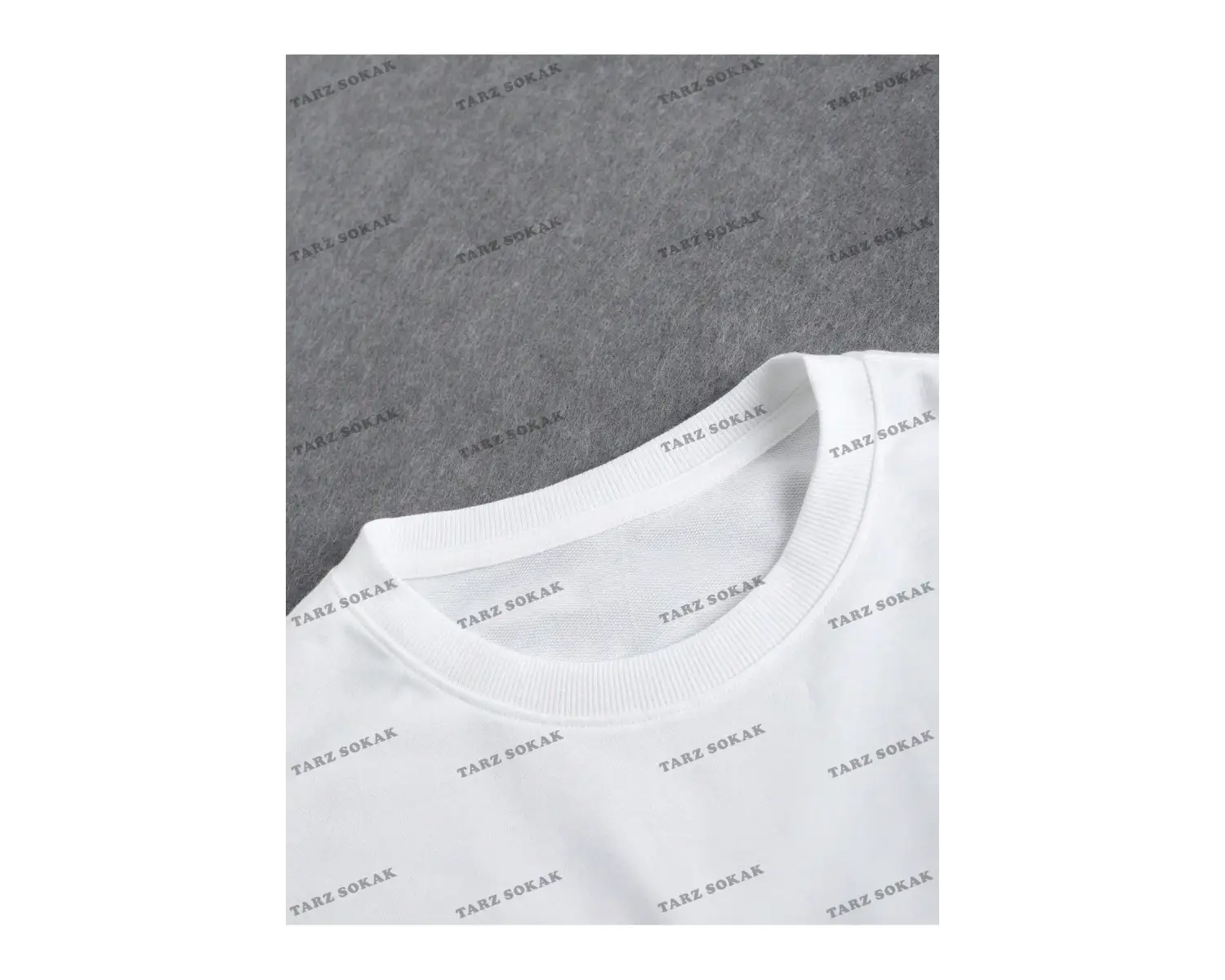 KOD Trend Loose Fit Erkek Düz Renk Yuvarlak Yaka Tişört