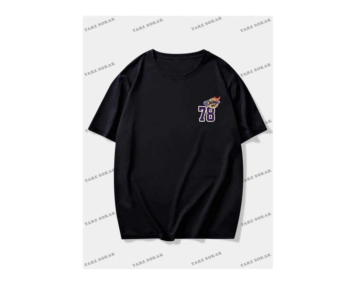 KOD Trend Prep Erkek Basketbol ve Letter Grafikli Tişört