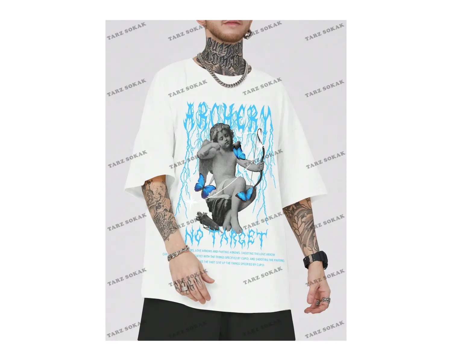 KOD Trend Street Life Erkek Harf ve Şekil Grafikli Tişört