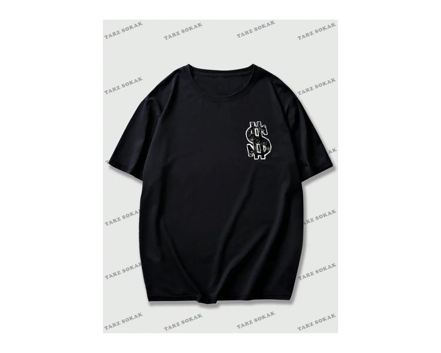 KOD Trend Street Life Erkek Karikatür ve Mektup Grafikli Tişört