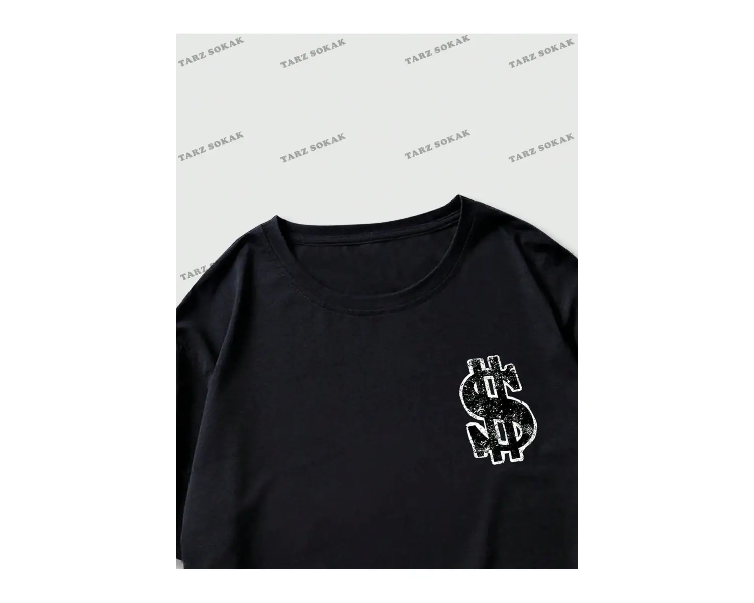 KOD Trend Street Life Erkek Karikatür ve Mektup Grafikli Tişört