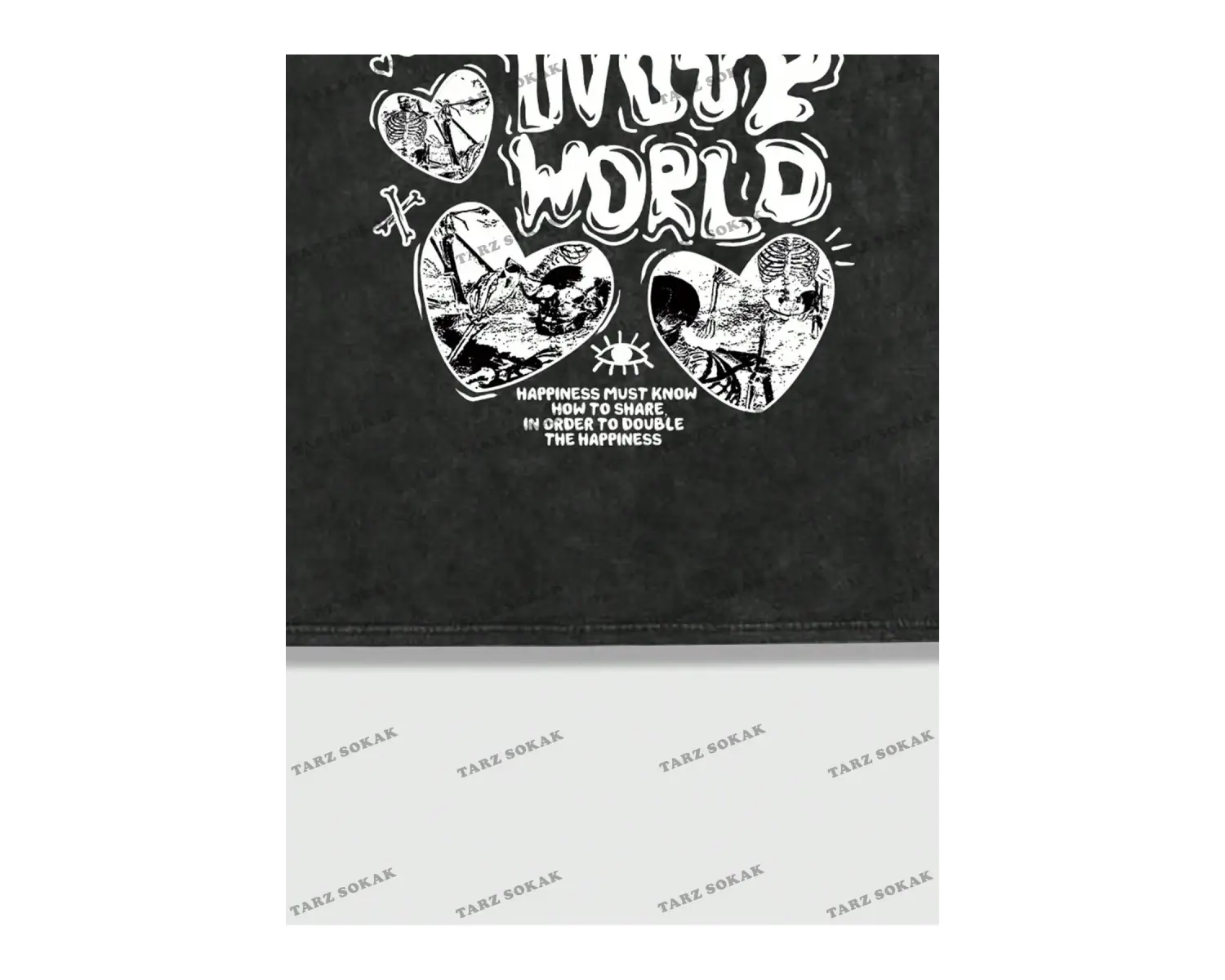 KOD Trend Street Life Erkek Sloganlı Grafik Tişört