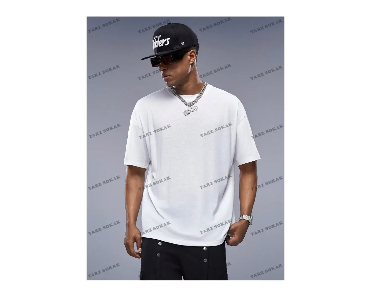 KOD Trend StreetEZ Oversize Sloganlı Grafik Erkek Tişört