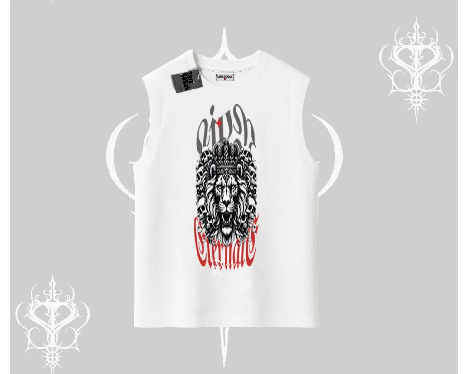 Kolsuz Tshirt Crowned Lion Rock Authority Myth