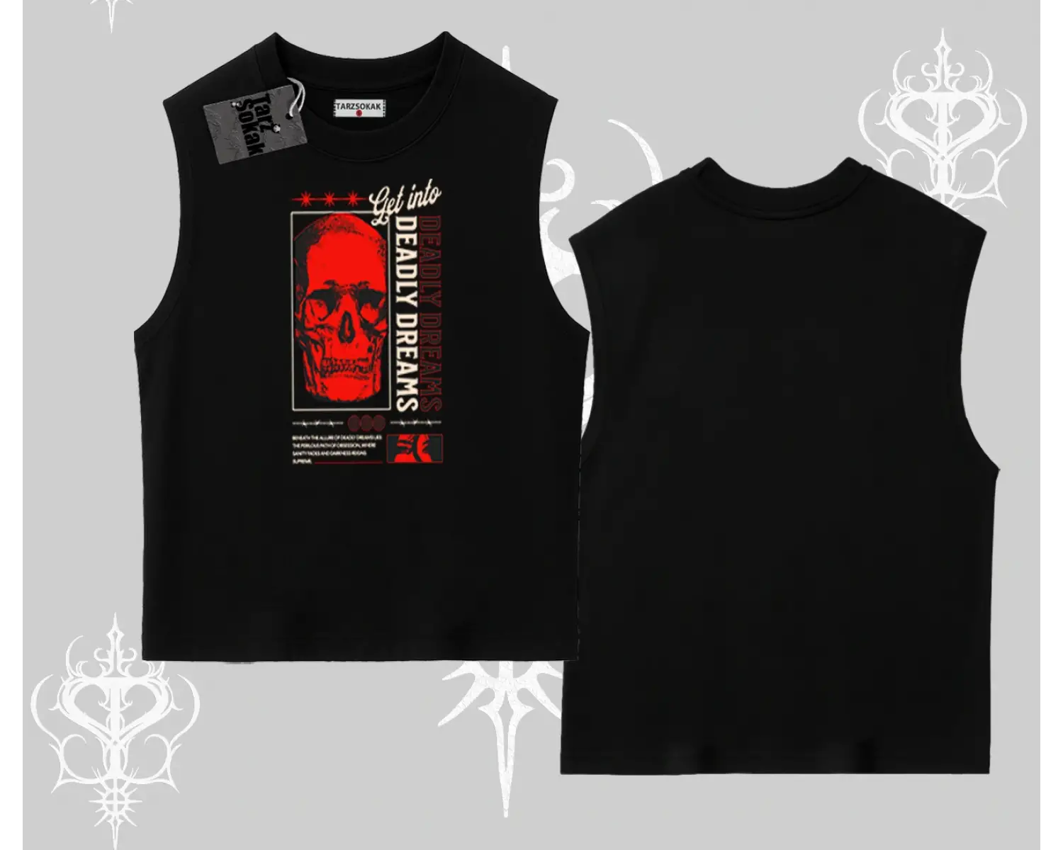 Kolsuz Tshirt Deadly Dreams Skull Redcore Street Manifest