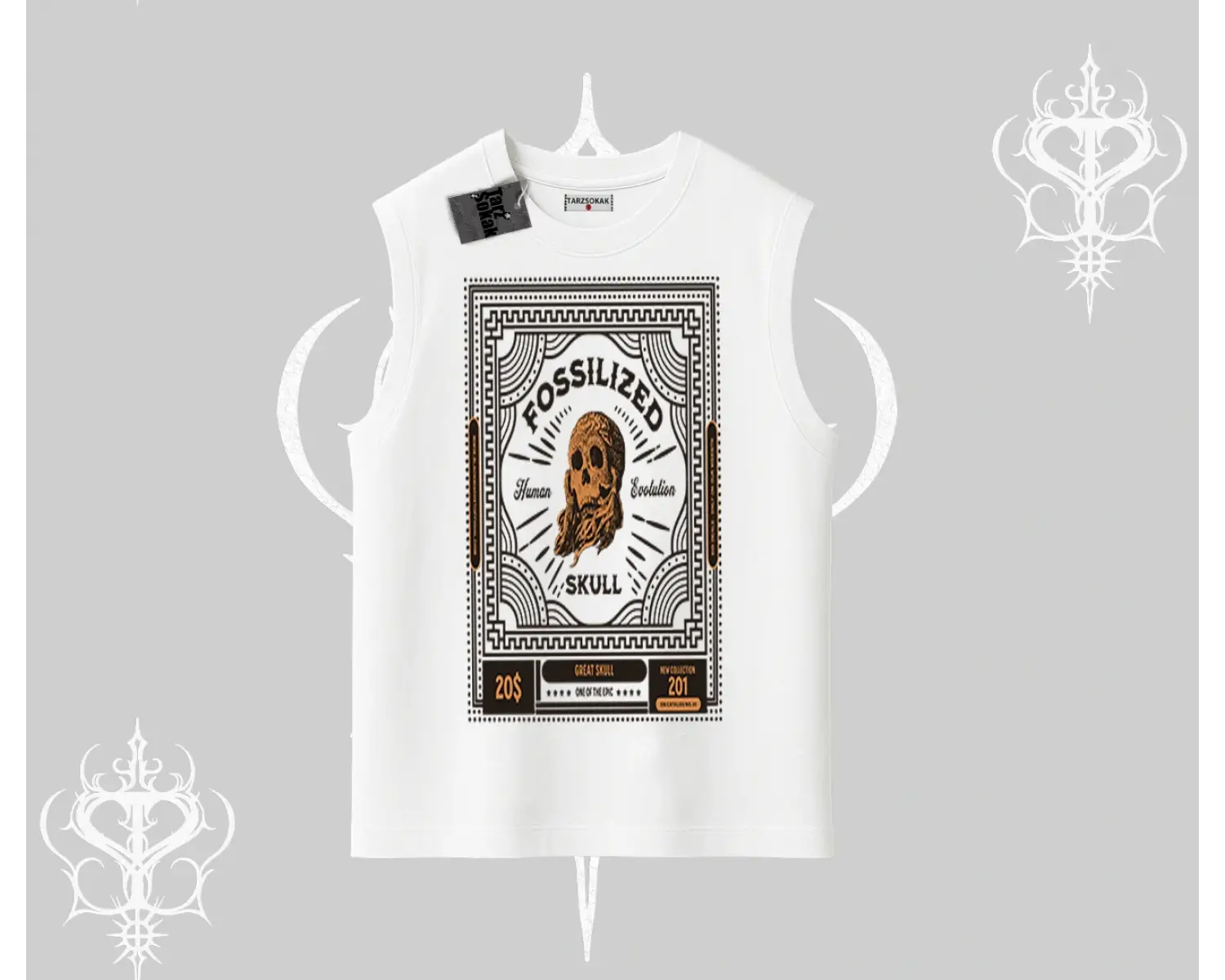 Kolsuz Tshirt Fossilized Skull Underground Archive