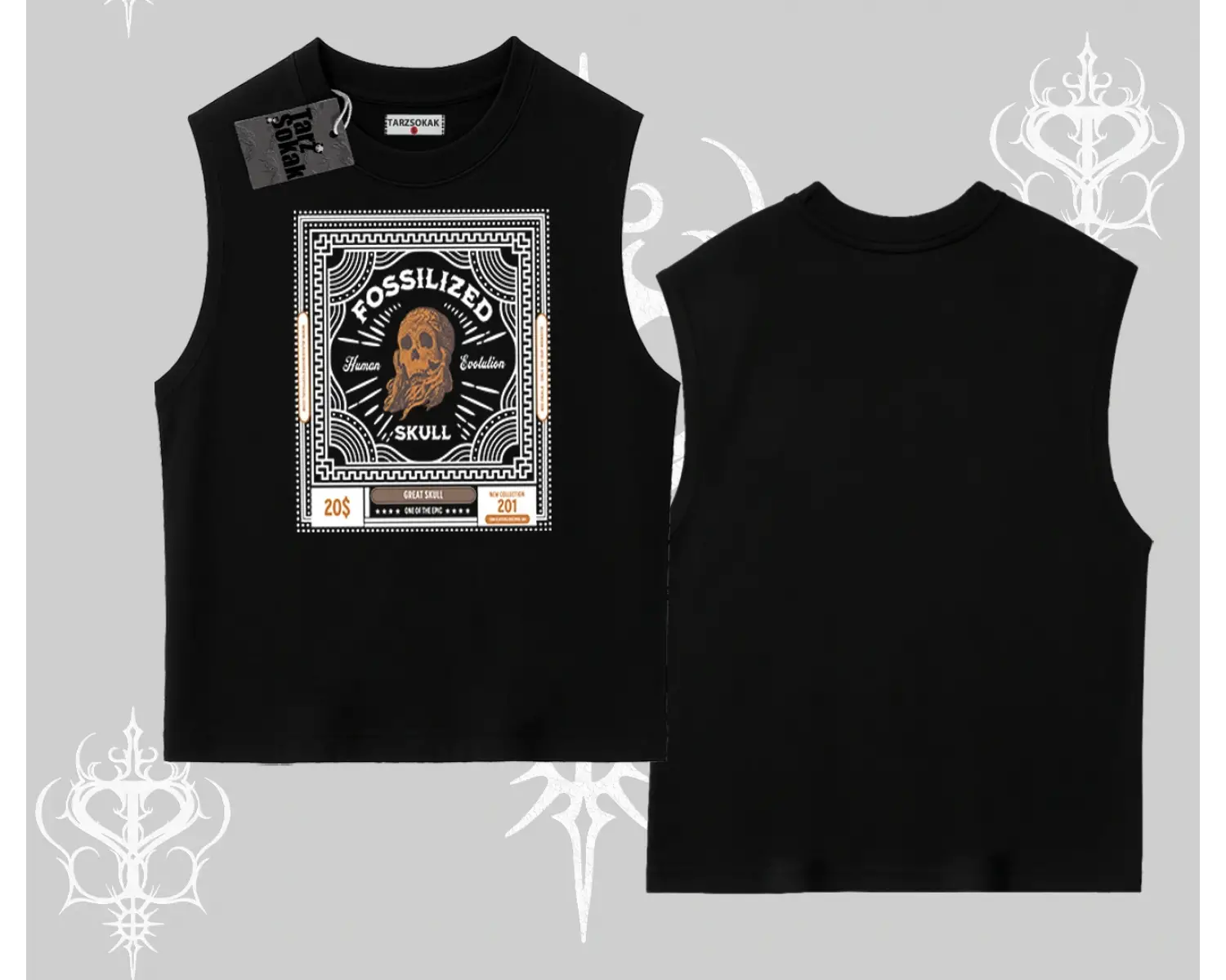 Kolsuz Tshirt Fossilized Skull Underground Archive