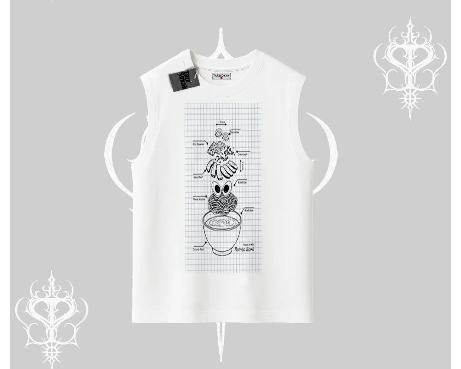 Kolsuz Tshirt Noodle Theory Hand Drawn Concept