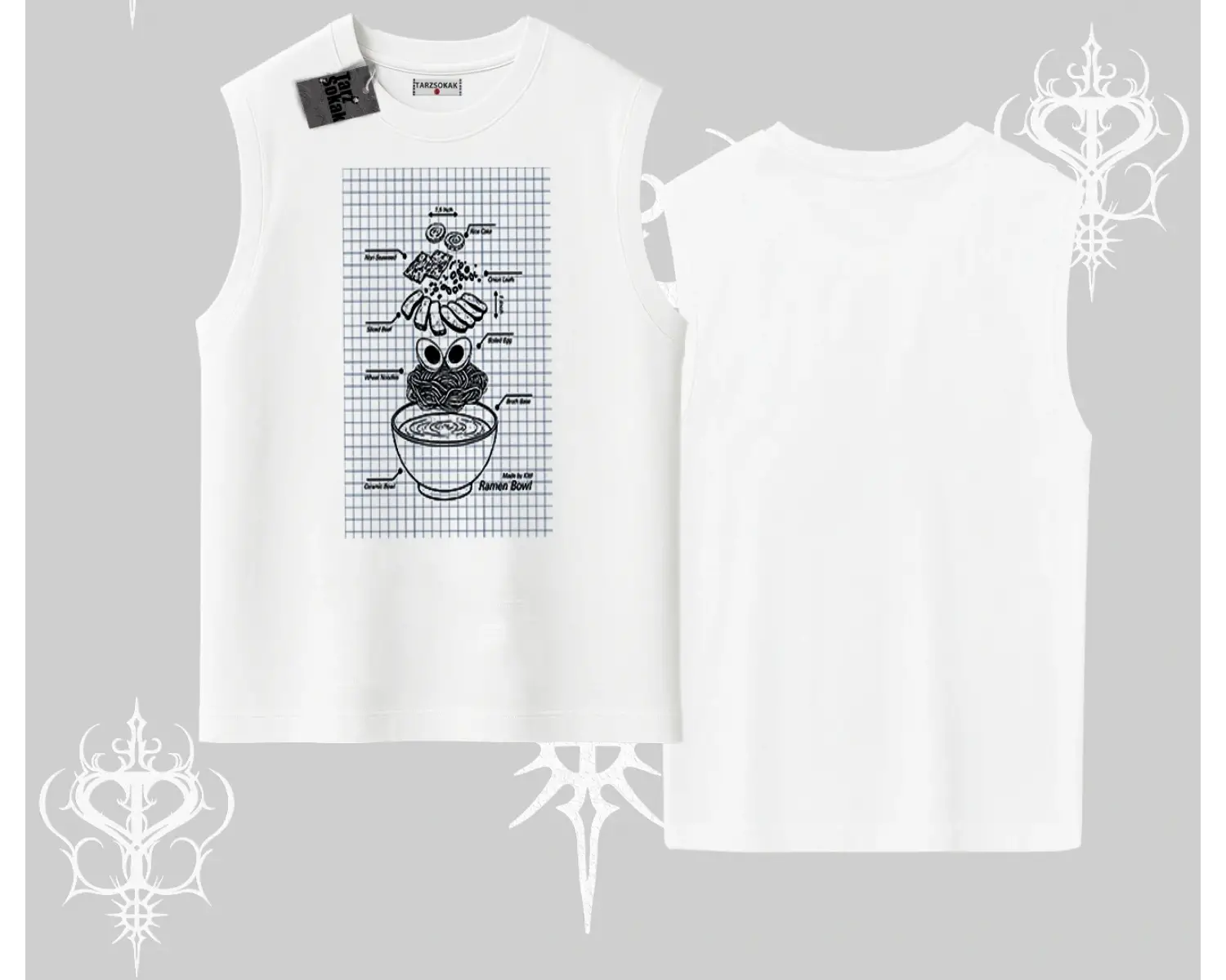 Kolsuz Tshirt Noodle Theory Hand Drawn Concept