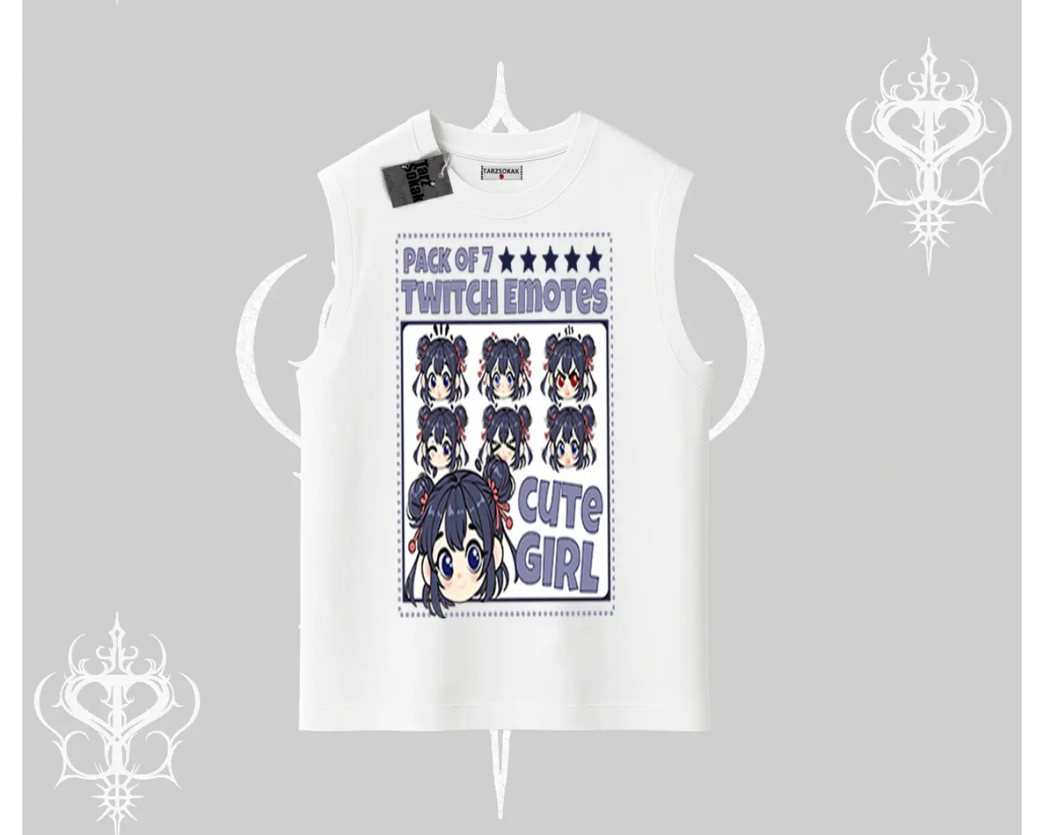 Kolsuz Tshirt Twitch Emotes Cute Girl Anime Expression