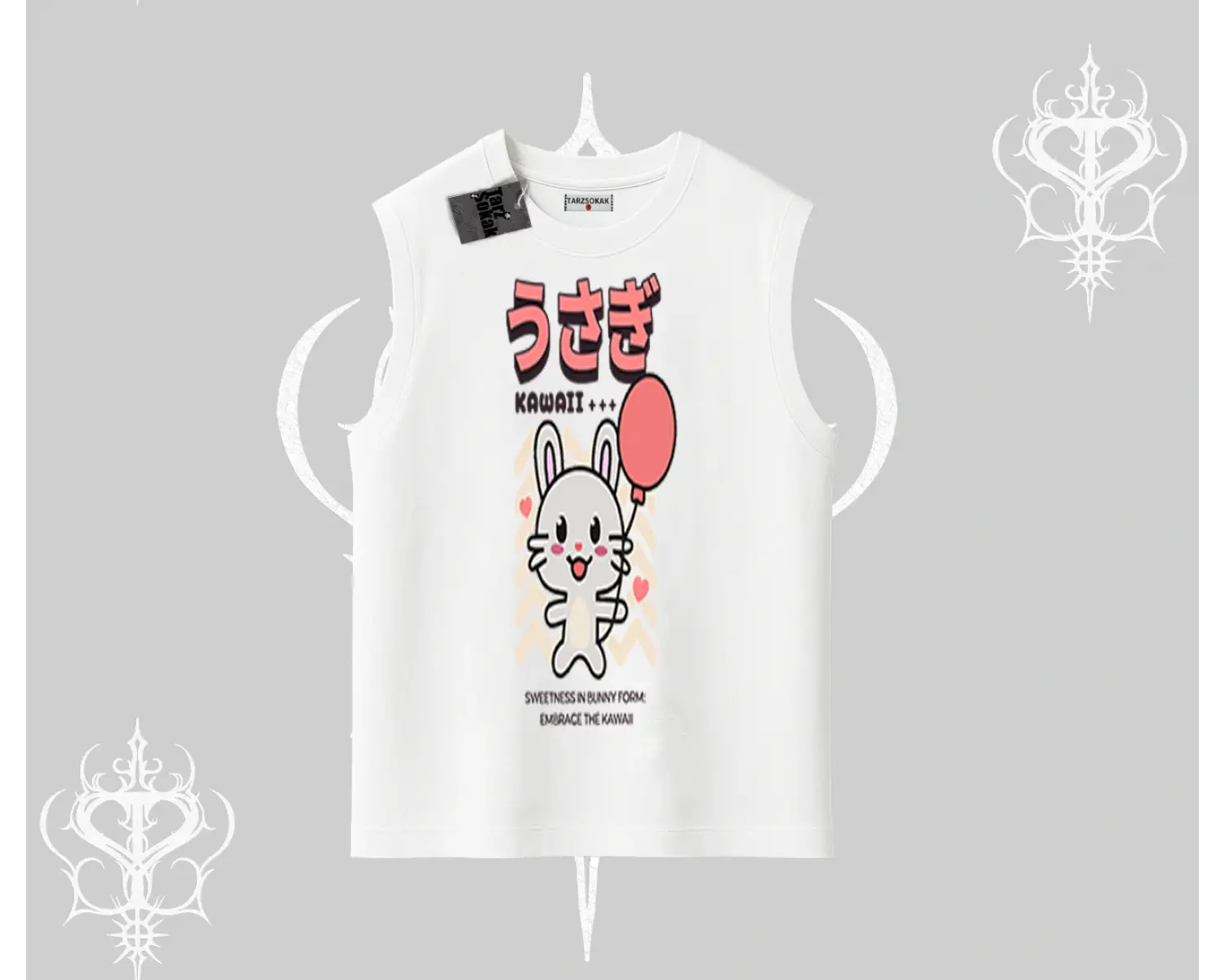 Kolsuz Tshirt Usagi Kawaii Cute Heart Energy