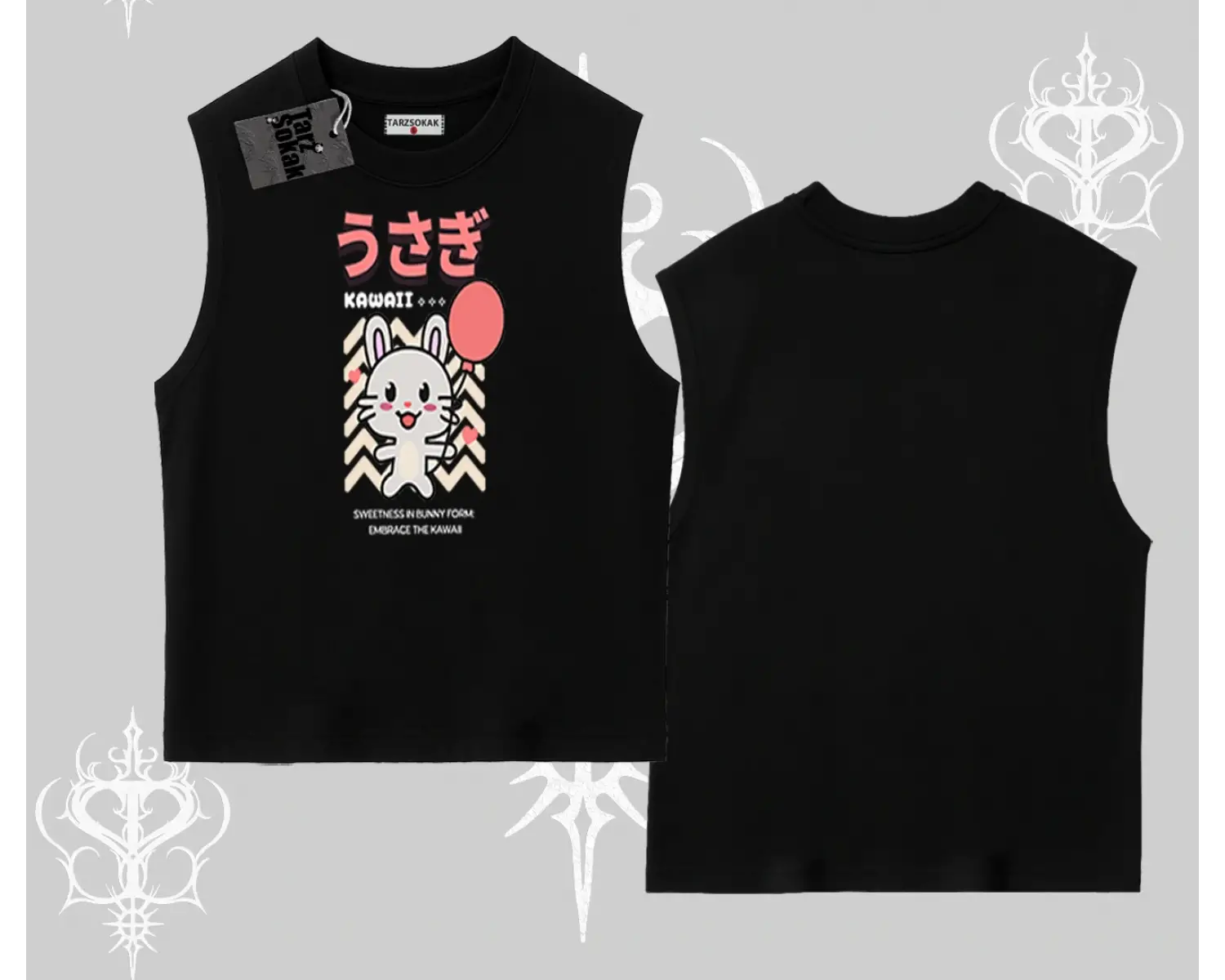 Kolsuz Tshirt Usagi Kawaii Cute Heart Energy